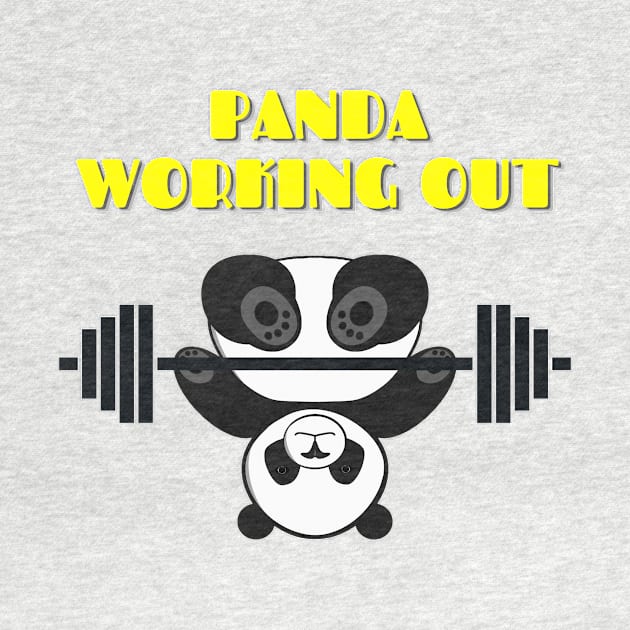 PANDA WORKING OUT by LaBelleMaison